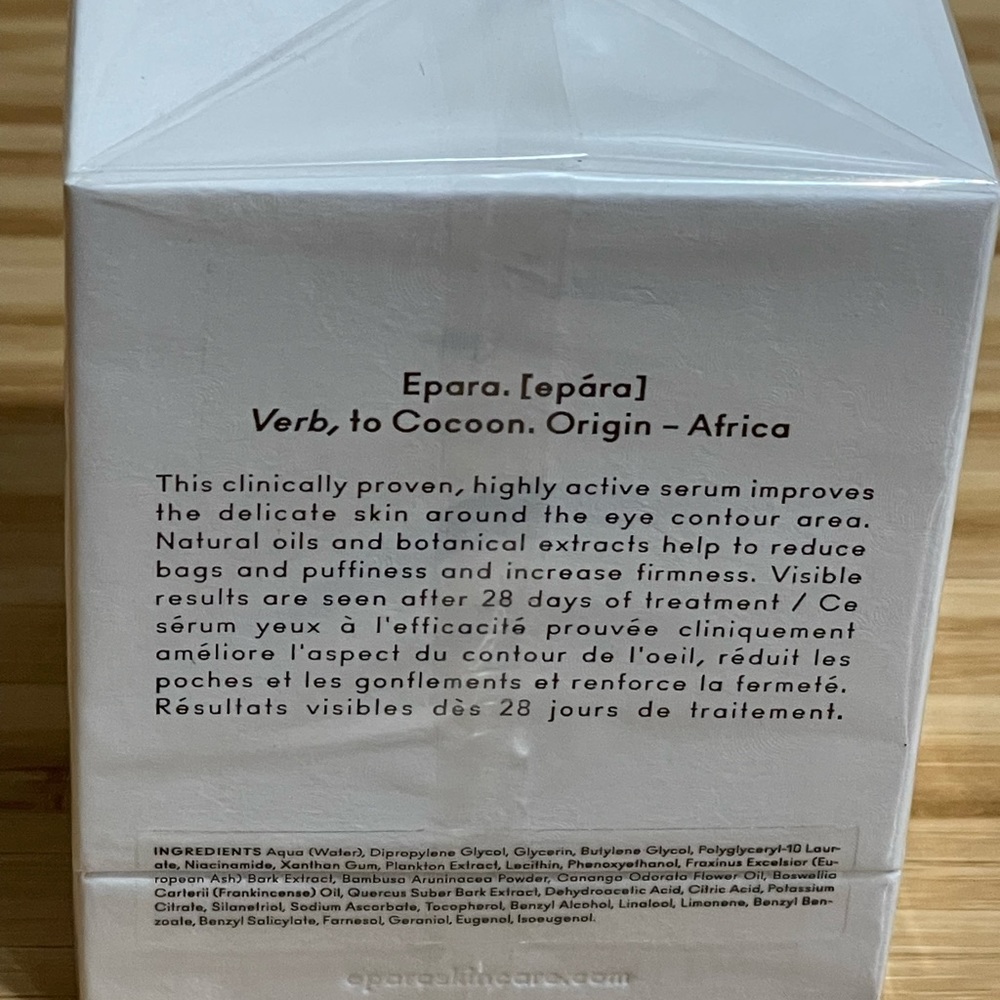 Brand New Sealed Box EPARA EYE SERUM 15 ml / 0.53 fl. oz Fresh AUTHENTIC - Picture 4 of 4